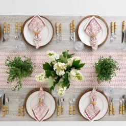 India Hicks Home Palm Avenue Blush Table Runner