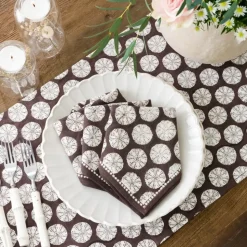 India Hicks Home Sea Biscuit Chocolate Napkin | Set of 4