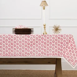 India Hicks Home Sea Biscuit Red Tablecloth