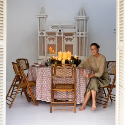 India Hicks Home Sea Biscuit Red Tablecloth