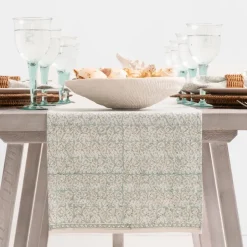 India Hicks Home Seashell Seafoam Table Runner