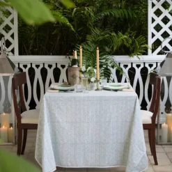 India Hicks Home Seashell Seafoam Tablecloth
