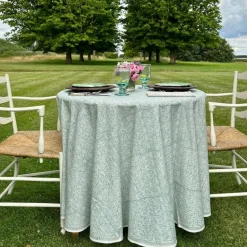 India Hicks Home Seashell Seafoam Tablecloth