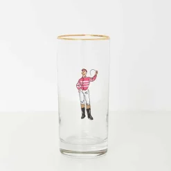 Jockeys Drinking Glasses Mixed Set of 4