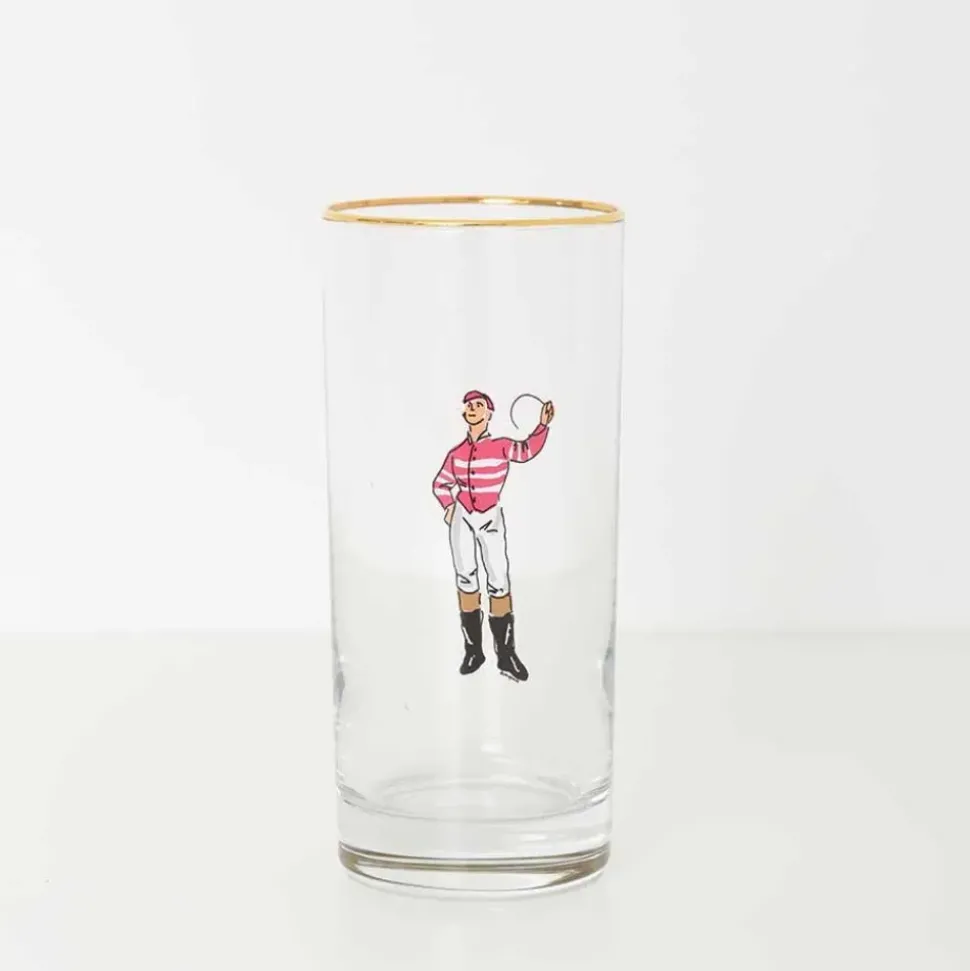 Jockeys Drinking Glasses Mixed Set of 4