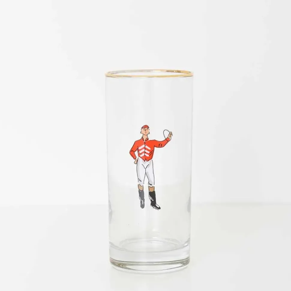 Jockeys Drinking Glasses Mixed Set of 4