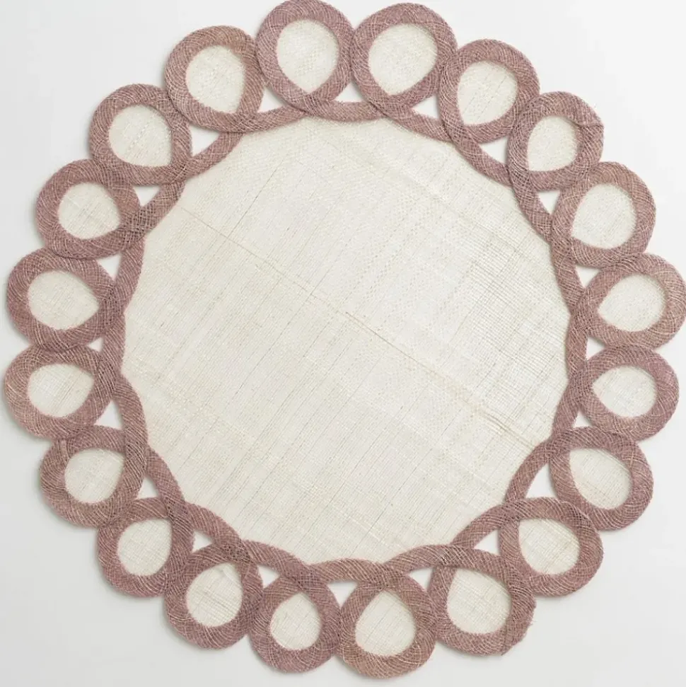 Lavender Woven Doodles Placemat | Set of 4