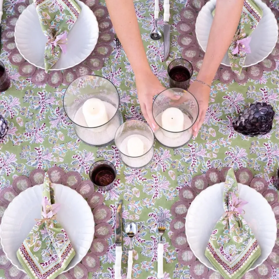 Lavender Woven Doodles Placemat | Set of 4