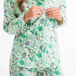 Mila Floral Emerald Pajama Top