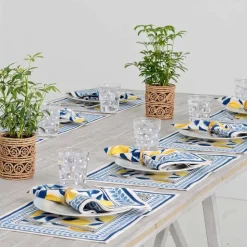 Mod Lemon Placemats | Set of 4