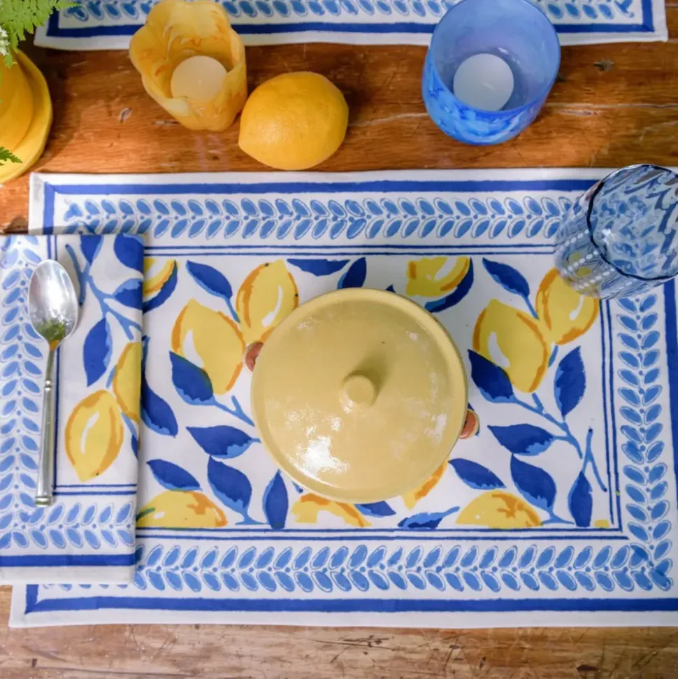Mod Lemon Placemats | Set of 4