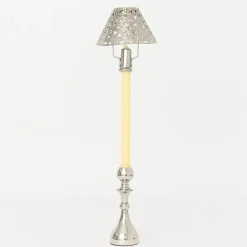 Modern Candlestick and Cutwork Shade | Set of 2