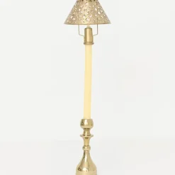 Modern Candlestick and Cutwork Shade | Set of 2