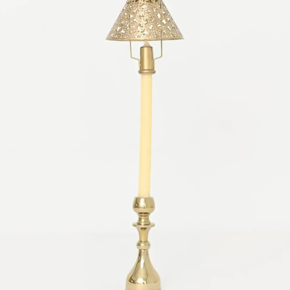Modern Candlestick and Cutwork Shade | Set of 2