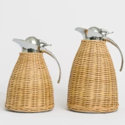 Natural Wicker Thermos