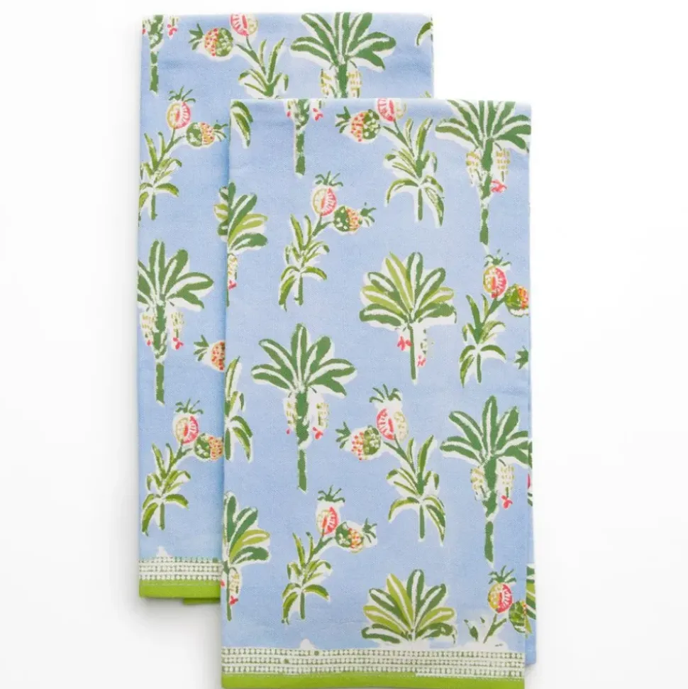 Palms & Pineapples Tea Towels
