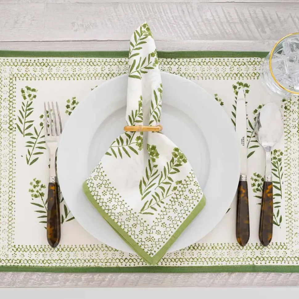 Phlox Green Placemat | Set of 4