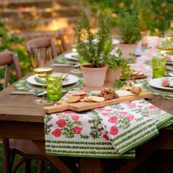 Pom Bells Fern & Poppy Tea Towels | Set of 2