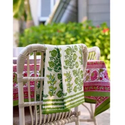Pom Bells Green Tea Towels | Set of 2