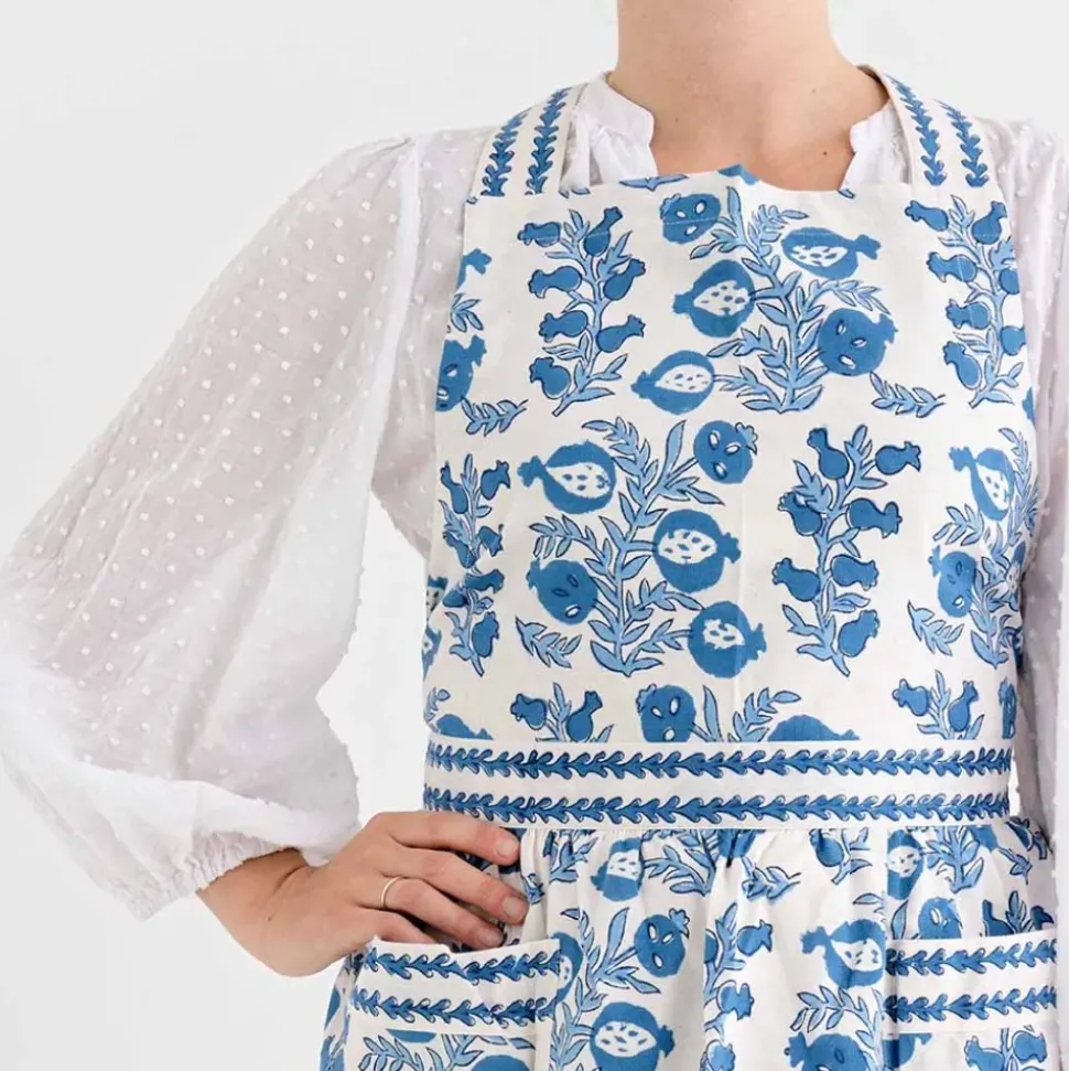 Pom Bells Wedgewood Apron