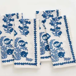 Pom Bells Wedgewood Napkin | Set of 4