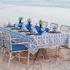 Pom Bells Wedgewood Tablecloth