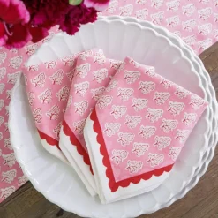 Pom Buti Pink Napkin | Set of 4