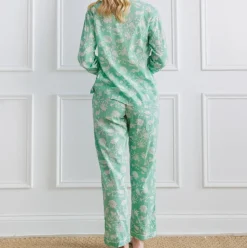 Pomegranate | Morning Meadow Green Pajama Set