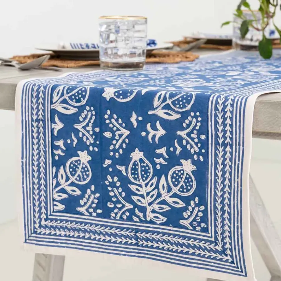 Pomegranate Blue | Table Runner