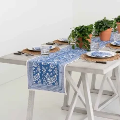 Pomegranate Blue | Table Runner