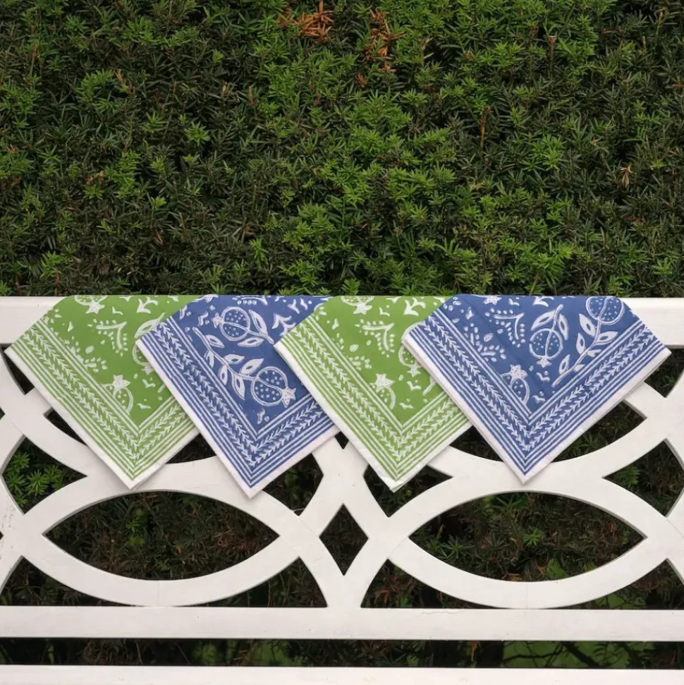 Pomegranate Blue Napkin | Set of 4