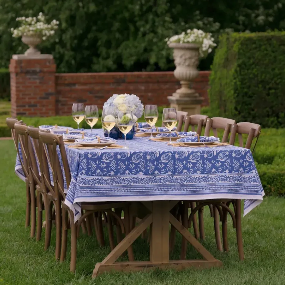Pomegranate Blue Tablecloth