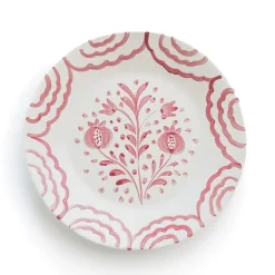 Pomegranate Duet Rose Salad Plate | Set of 2