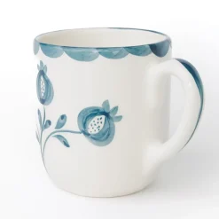 Pomegranate Trio Vine Teal Mug | Set of 2