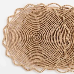 Round Bamboo Cane Placemats | Set of 4