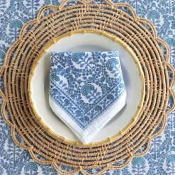 Round Bamboo Cane Placemats | Set of 4