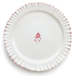 Ruffled Rose Dinner Plate | Set of 2