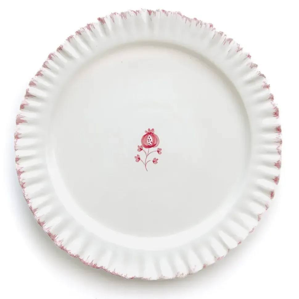 Ruffled Rose Dinner Plate | Set of 2