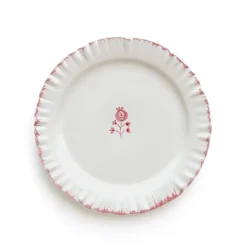 Ruffled Rose Salad Plate | Set of 2