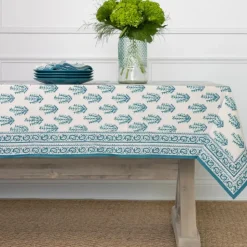 Sagar Aqua Tablecloth