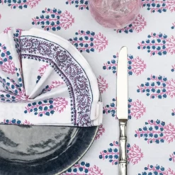 Sagar Blue & Magenta Napkin