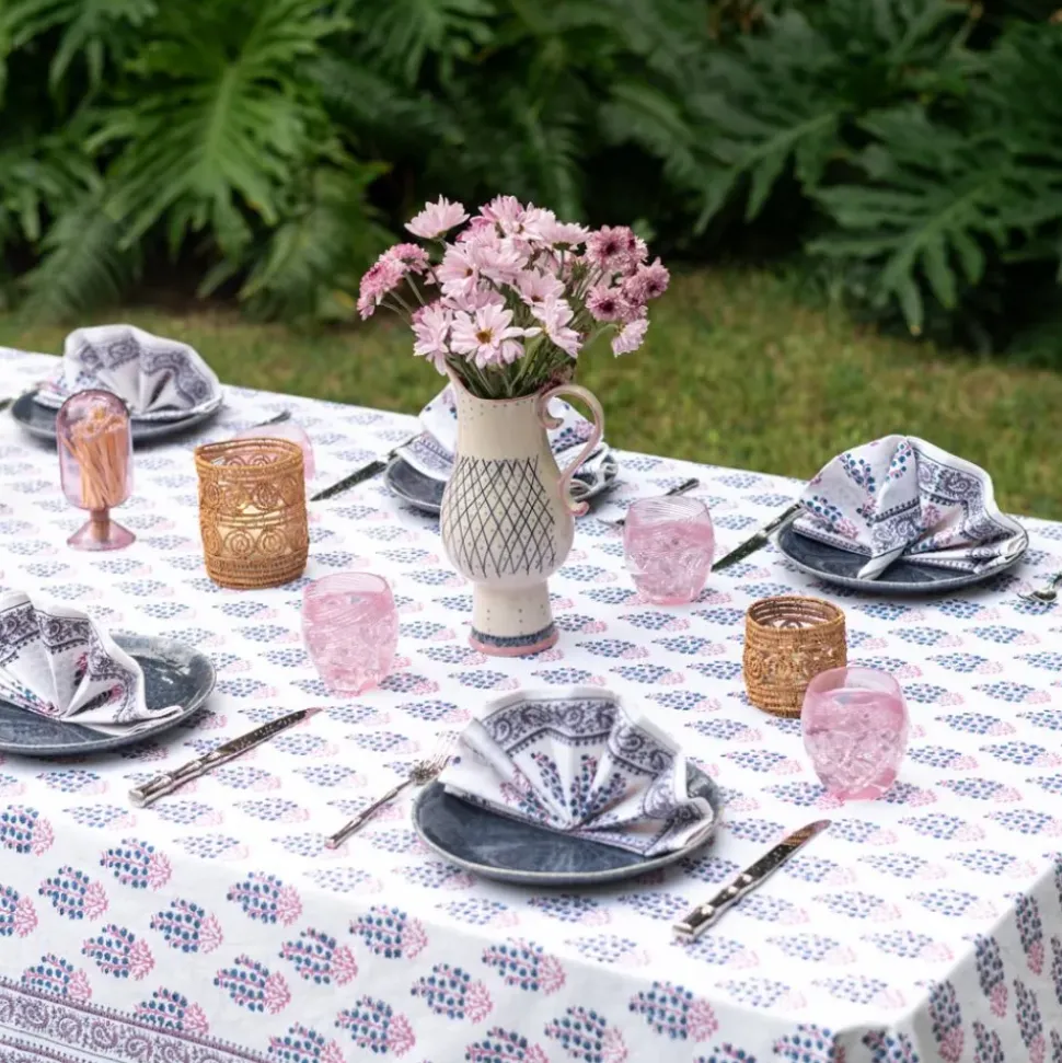 Sagar Blue & Magenta Tablecloth