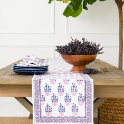 Sagar Blue & Magenta Table Runner