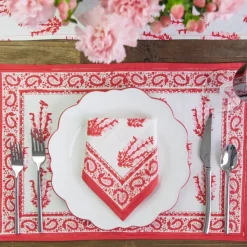 Sagar Red & Pink Placemat | Set of 4