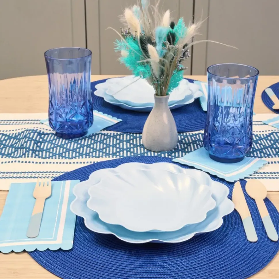 Sky Blue Simply Eco Plates | Set of 8