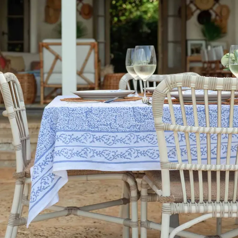 Tapestry Blue Tablecloth