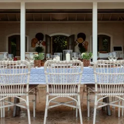 Tapestry Blue Tablecloth