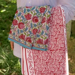 Tapestry Deep Red Table Runner