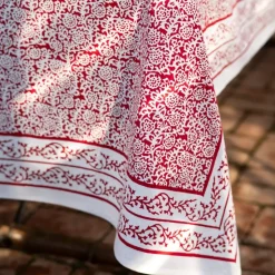 Tapestry Deep Red Tablecloth