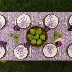 Tapestry Eggplant Tablecloth